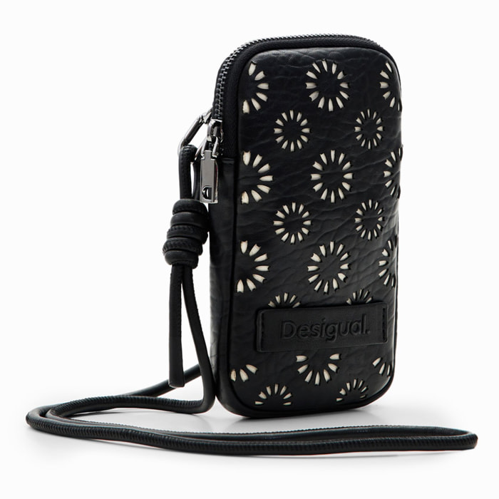 Mini borsa a tracolla - nero e bianco sporco