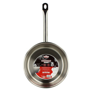 Casserole professionnelle acier inoxydable 24cm - tous feux  PROFESSIONNEL