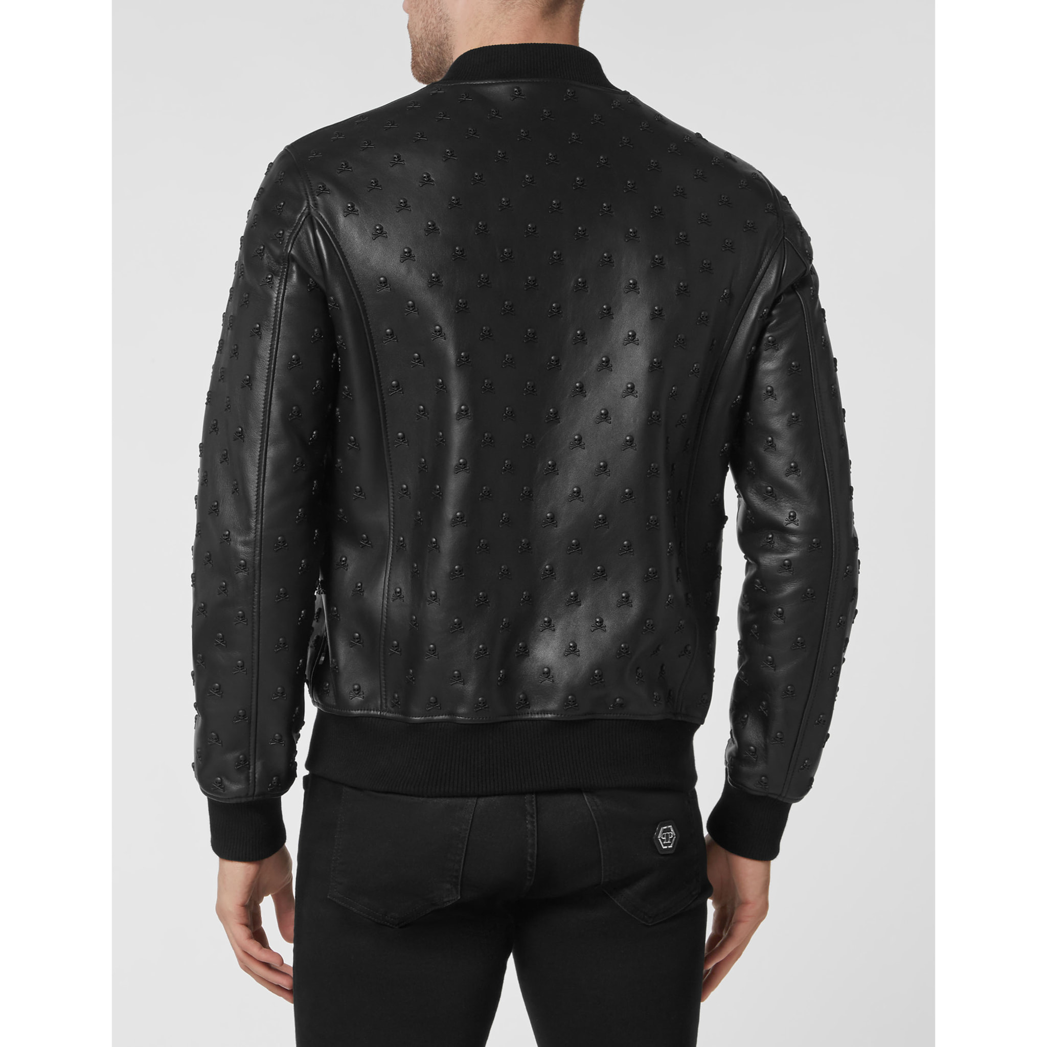 PHILIPP PLEIN Leather Bomber