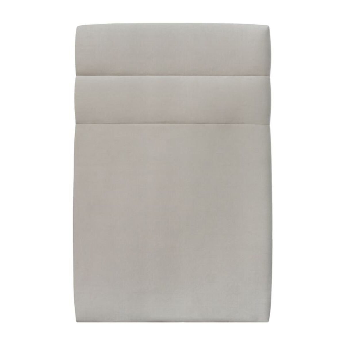 Lit avec tête de lit bandes horizontales velours et sommier kit Ep14