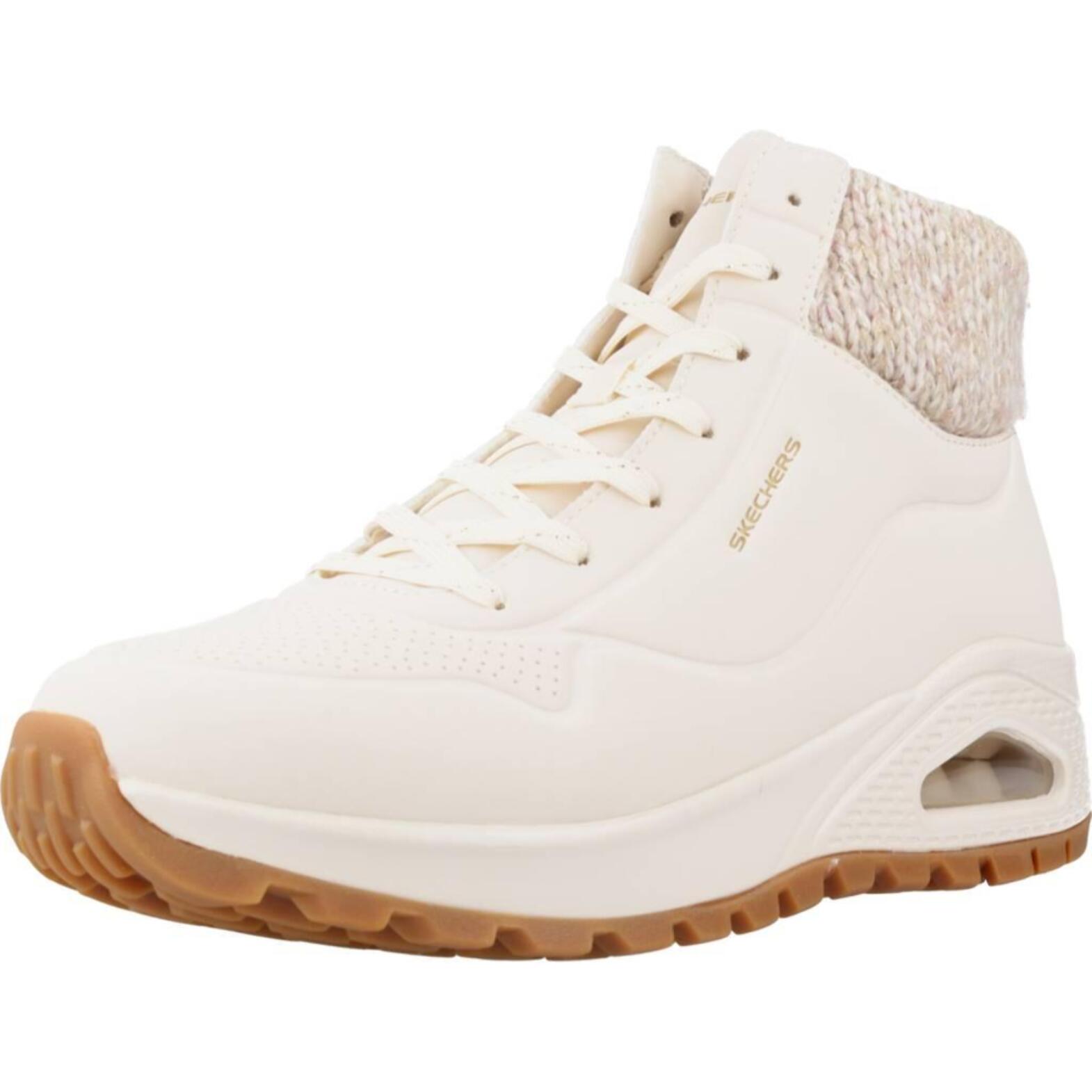 Botines Mujer Uno Rugged Blanco