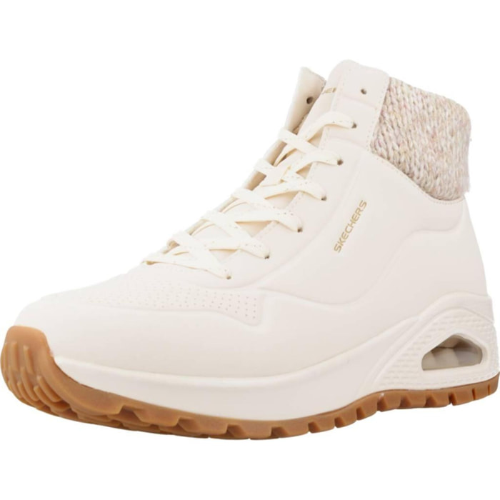 Botines Mujer Uno Rugged Blanco