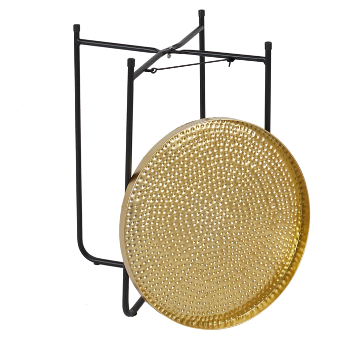 Table D Appoint Metal Martele Alia D35cm