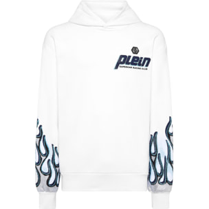 PHILIPP PLEIN Felpa con cappuccio RACING