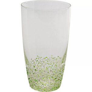 Verres à eau Confetti verts set de 4 Kare Design