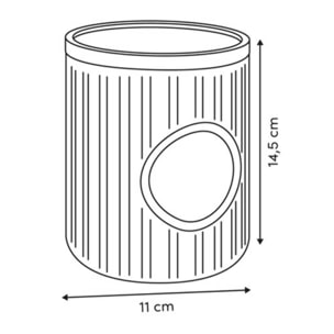 3 Boîtes de conservation grès blanc