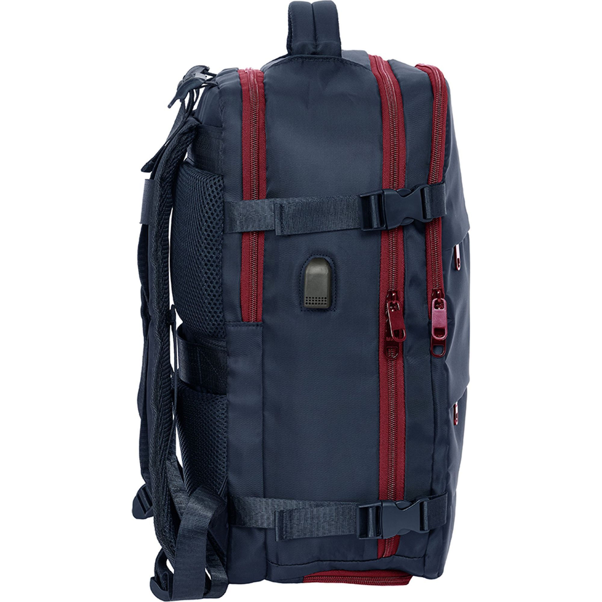 Mochila viaje cabina portatil 15,6 f.c.barcelona azul marino