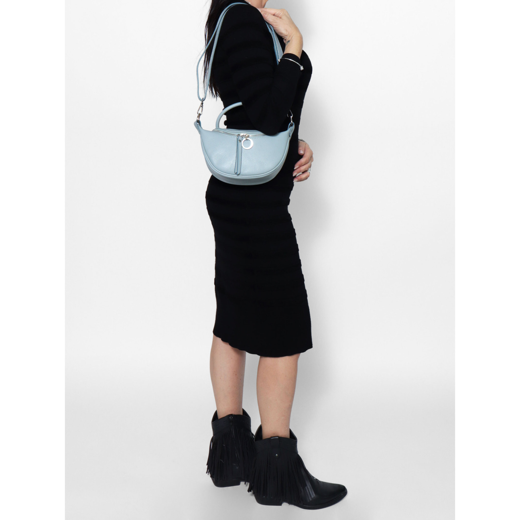 Borsa a mano Mae da donna In Vera pelle Made in Italy 26x13x8 cm