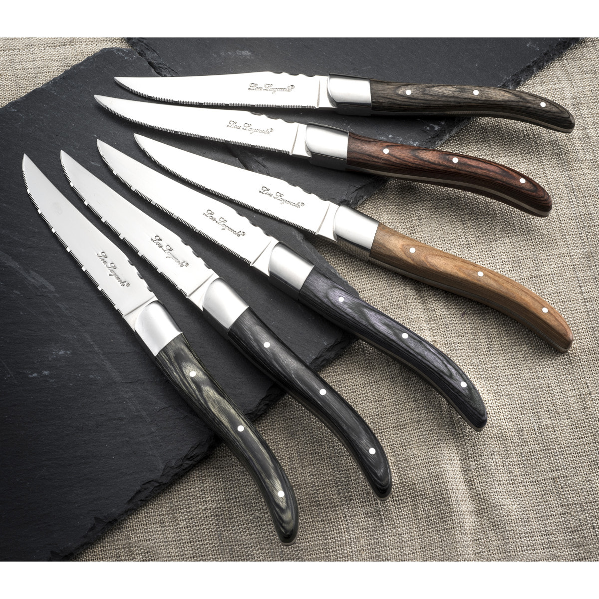 Louis - Coffret 6 couteaux steak royal Hêtre