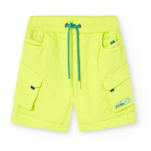 Bermudas para niÃ±o lisas de color verde, Bermudas, niÃ±o