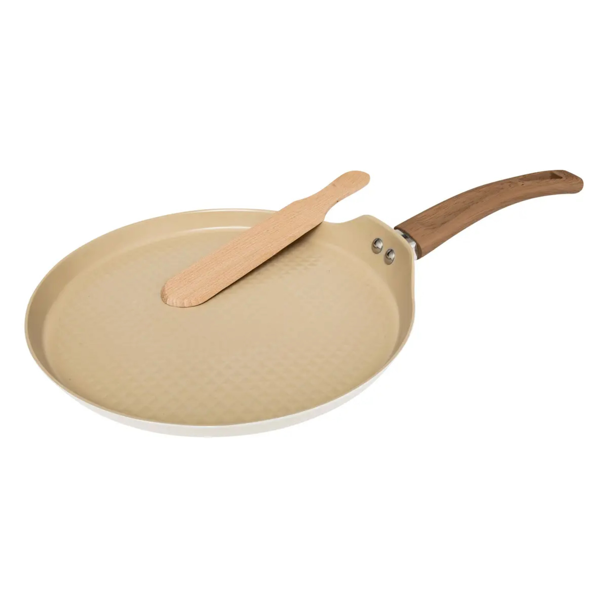 Crépière "Harmony" D26cm en aluminium forgé beige