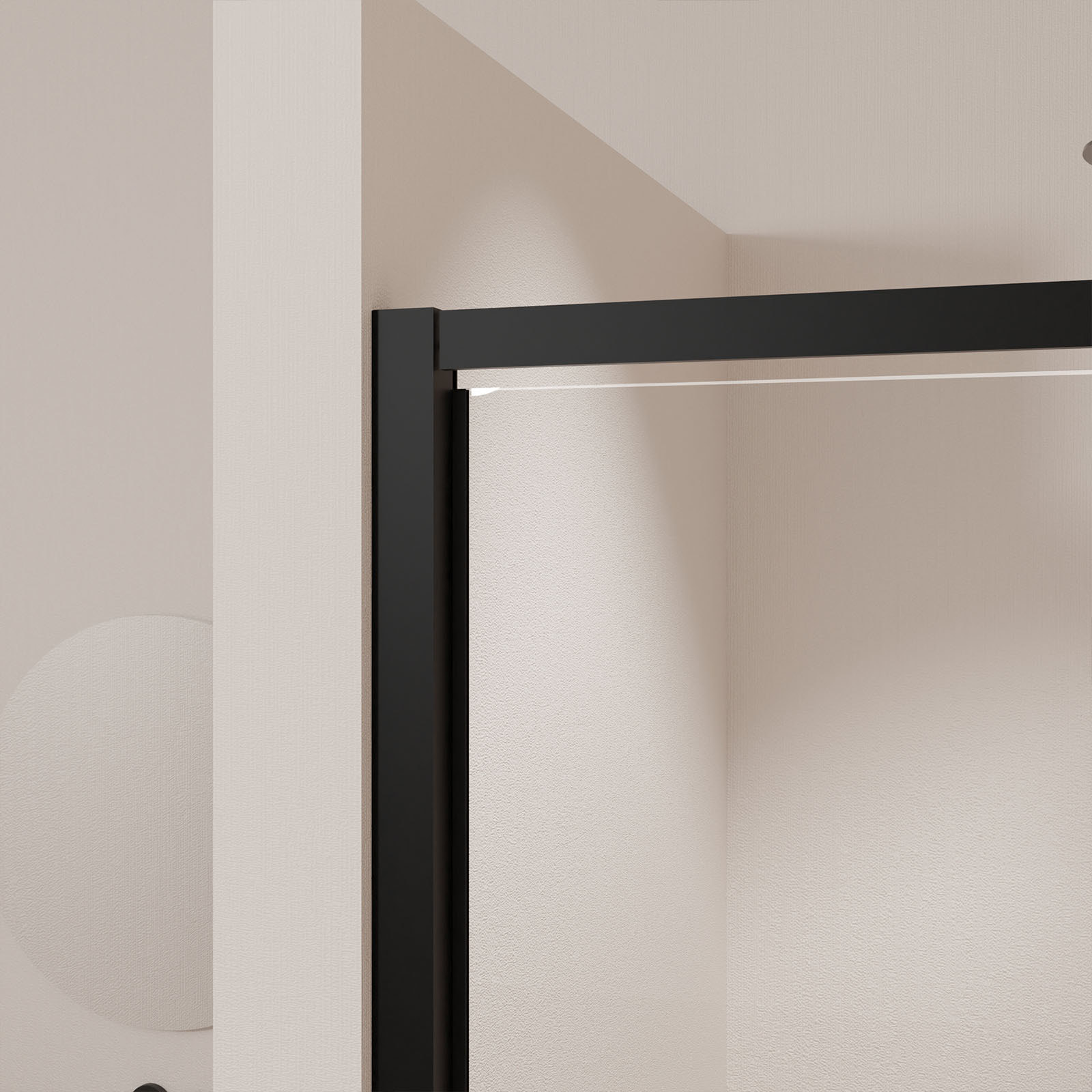 Porte de douche Pivotante Noir 70-80x185cm - Extensible de 69 à 80 cm - BLACK SLIDE 70 80