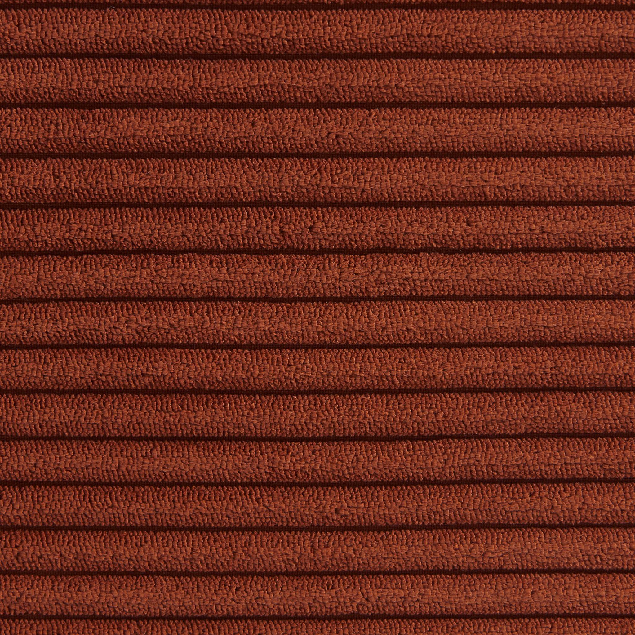 Chauffeuse velours côtelé 2 places terracotta L 91 x P 105 x H 72 cm - SOKOL