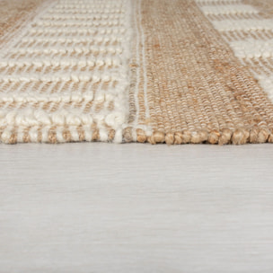 Tapis en jute de couloir MEDINA Ivoire