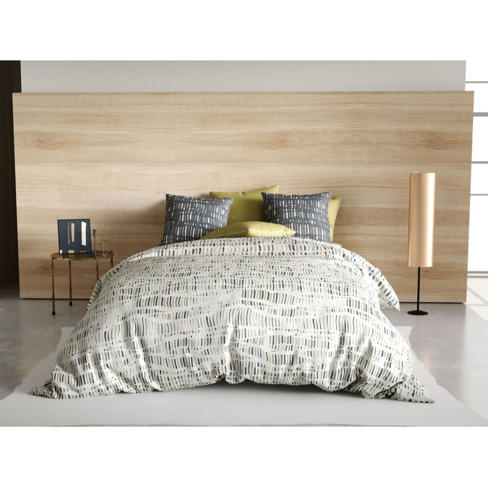 Parure de couette 3pcs en coton Flava
