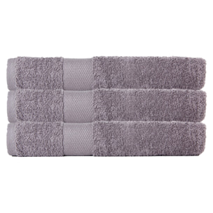 Lot de 3 serviettes éponge 500 gr/m2 100% coton