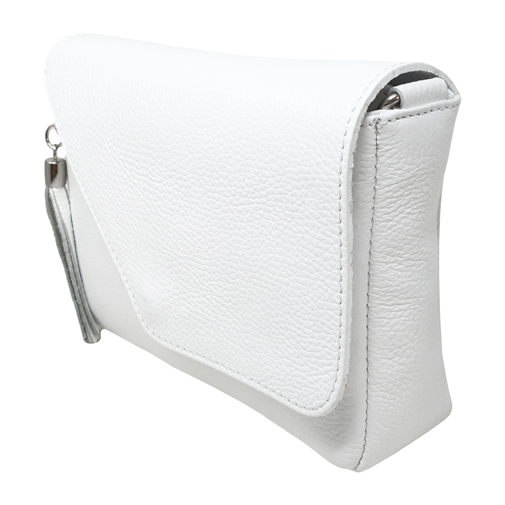 Chicca Borse Tracollina Donna in Pelle Bianco