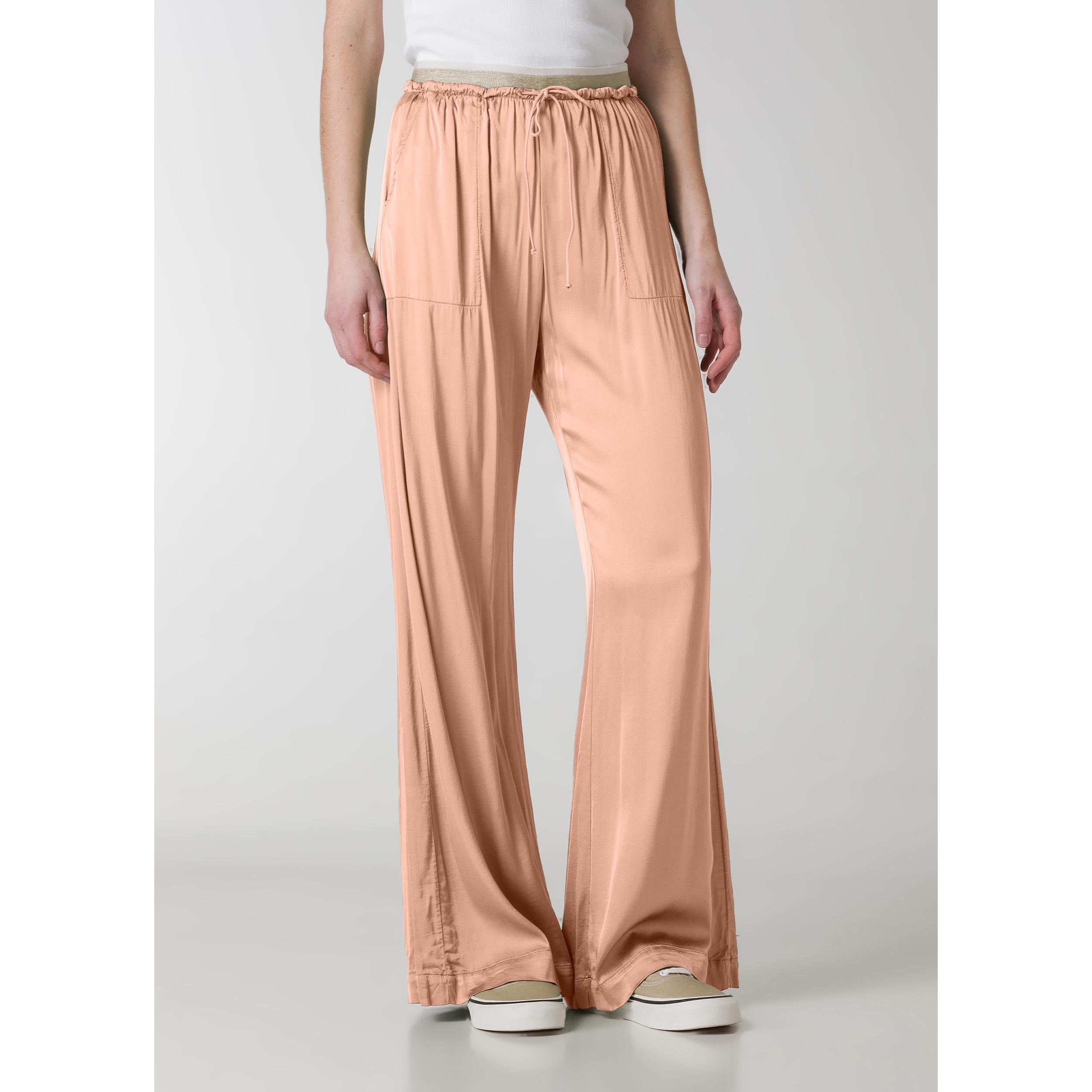 DEHA - Pantalone STRETCH SATIN WIDE LEG PANTS in Viscosa per donna