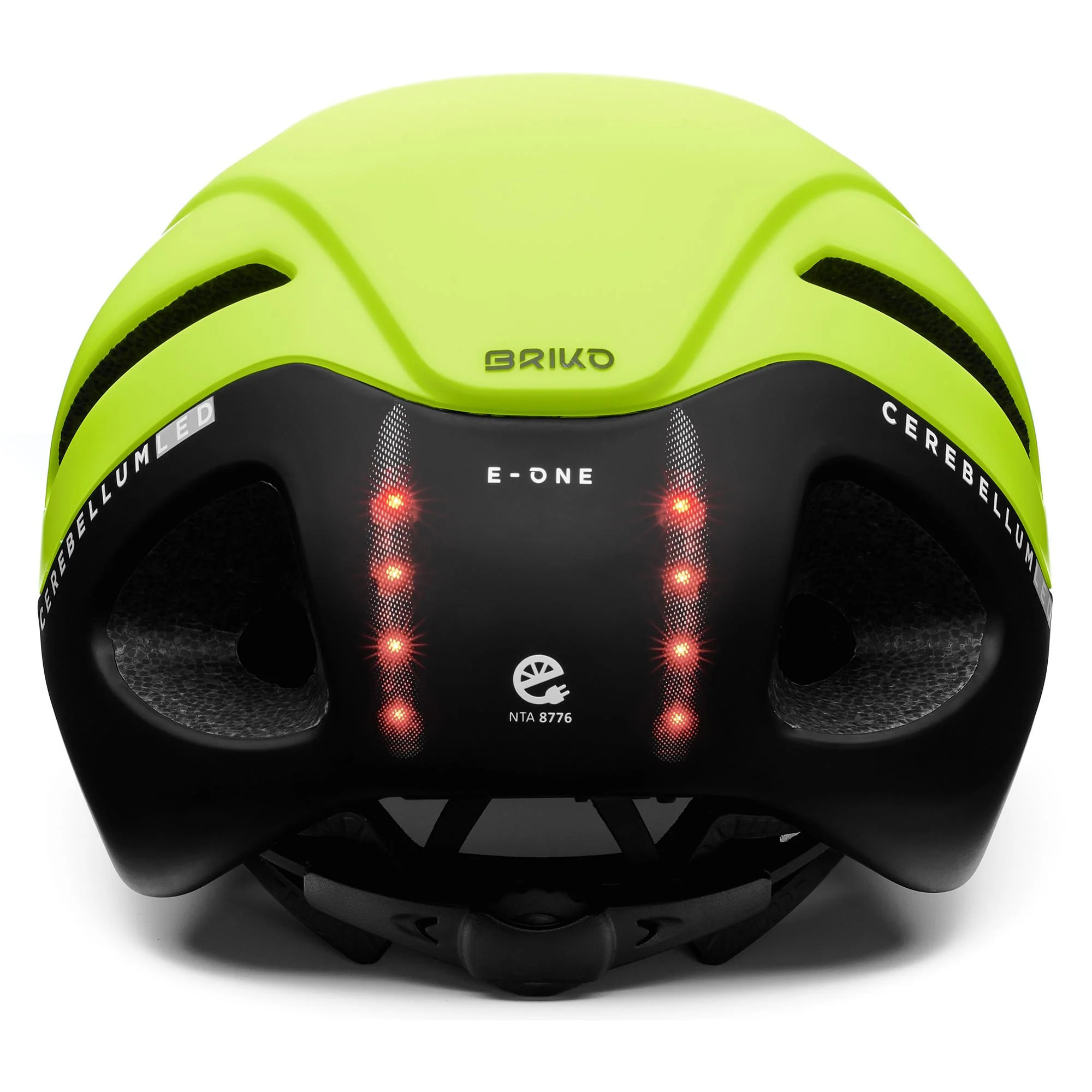 Caschi Briko Uomo Donna Verde E - One Led
