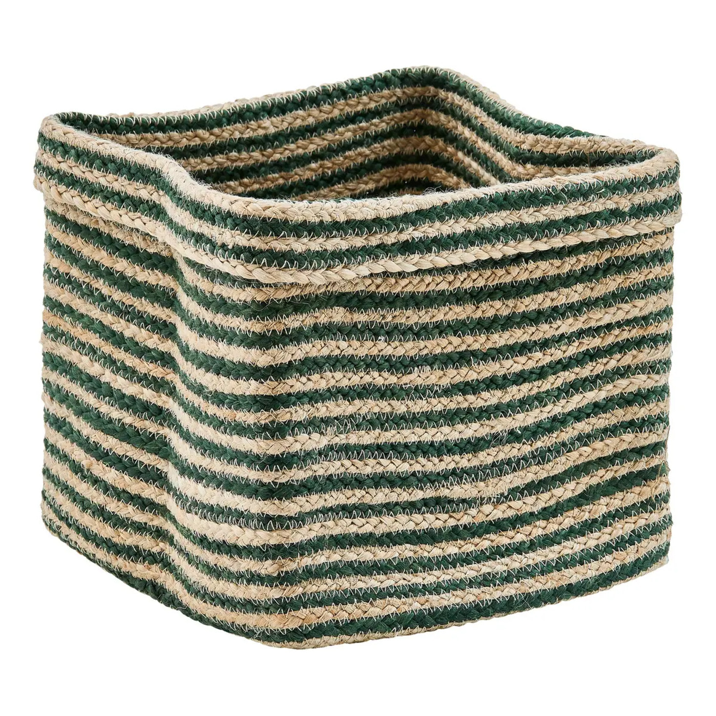 Panier de rangement Tito en jute 30x30cm