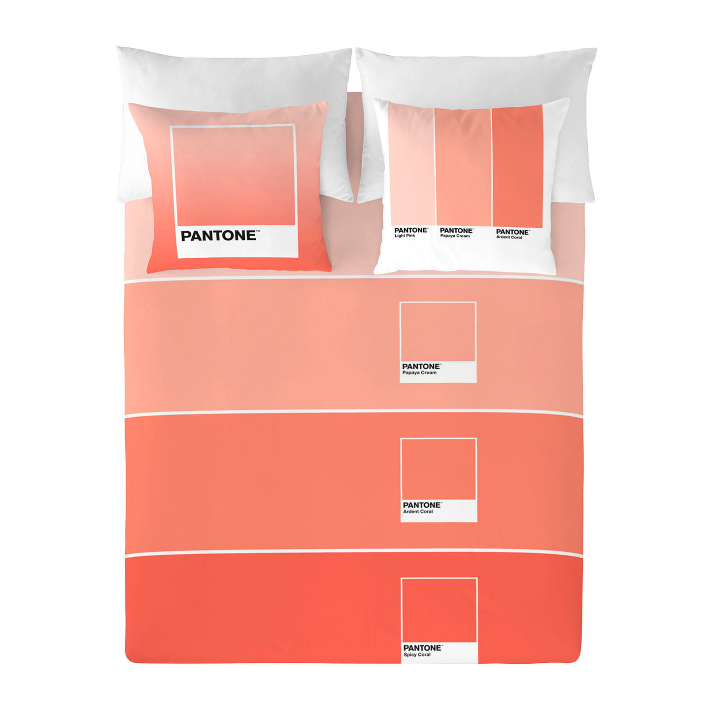 Pantone - Funda Nórdica Estampada - Cierre Solapa - 100% Algodón - Incluye 1/2 Fundas de Almohada - Ombre B