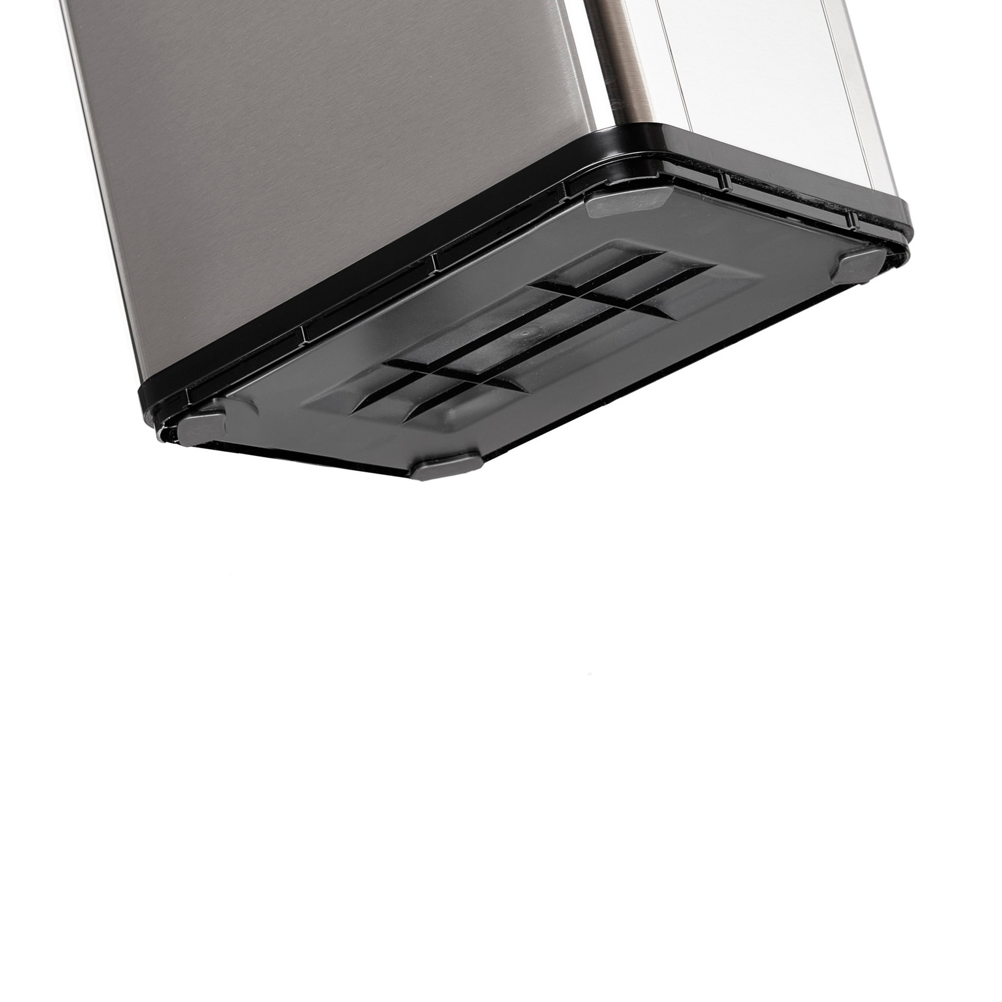 Well home - cubo de basura inteligente sin patas con apertura automática o contacto manual, 40l, alto: 55,5 (x35,5x26), gris.