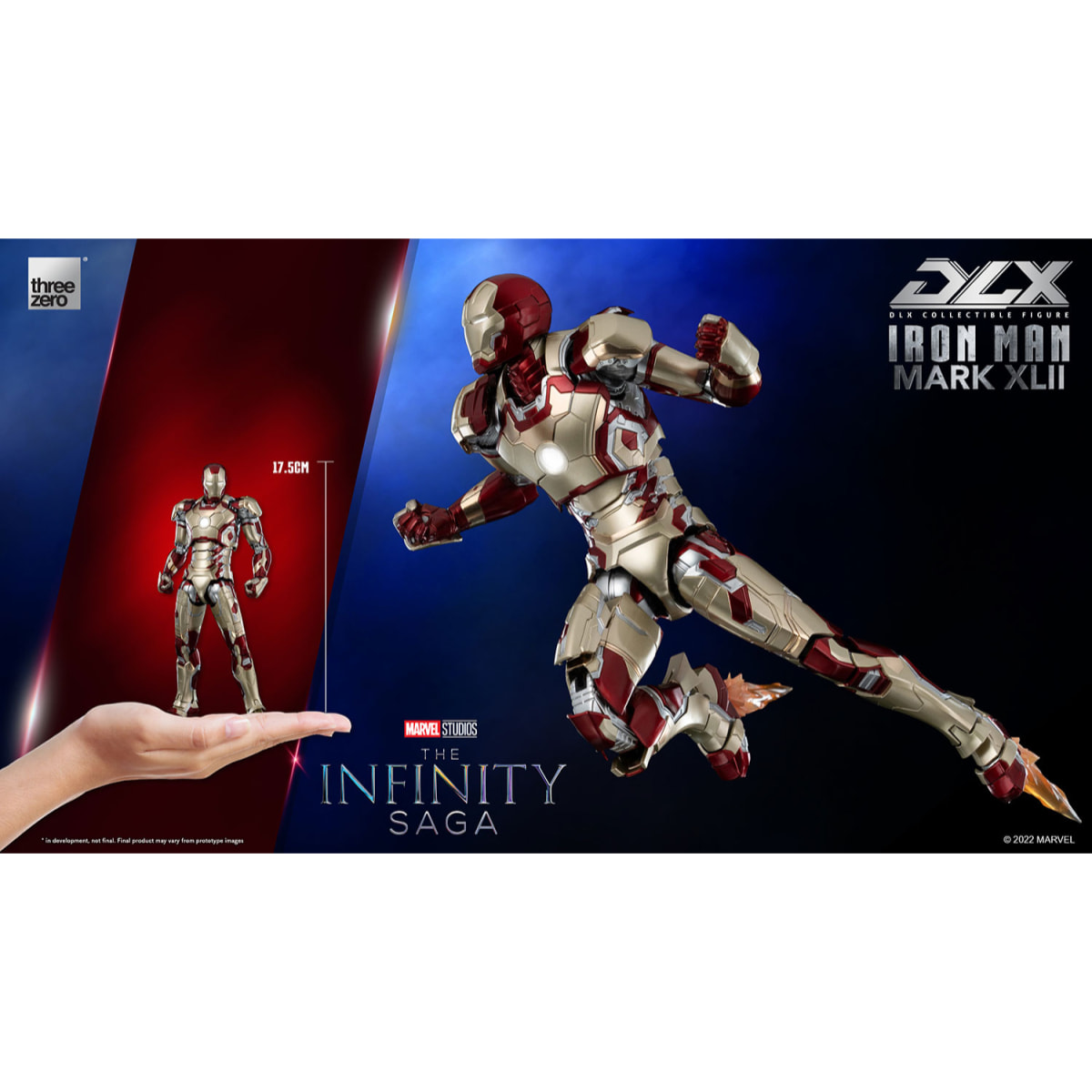 Infinity Saga Iron Man Mk 42 Dlx Af Action Figura Threezero