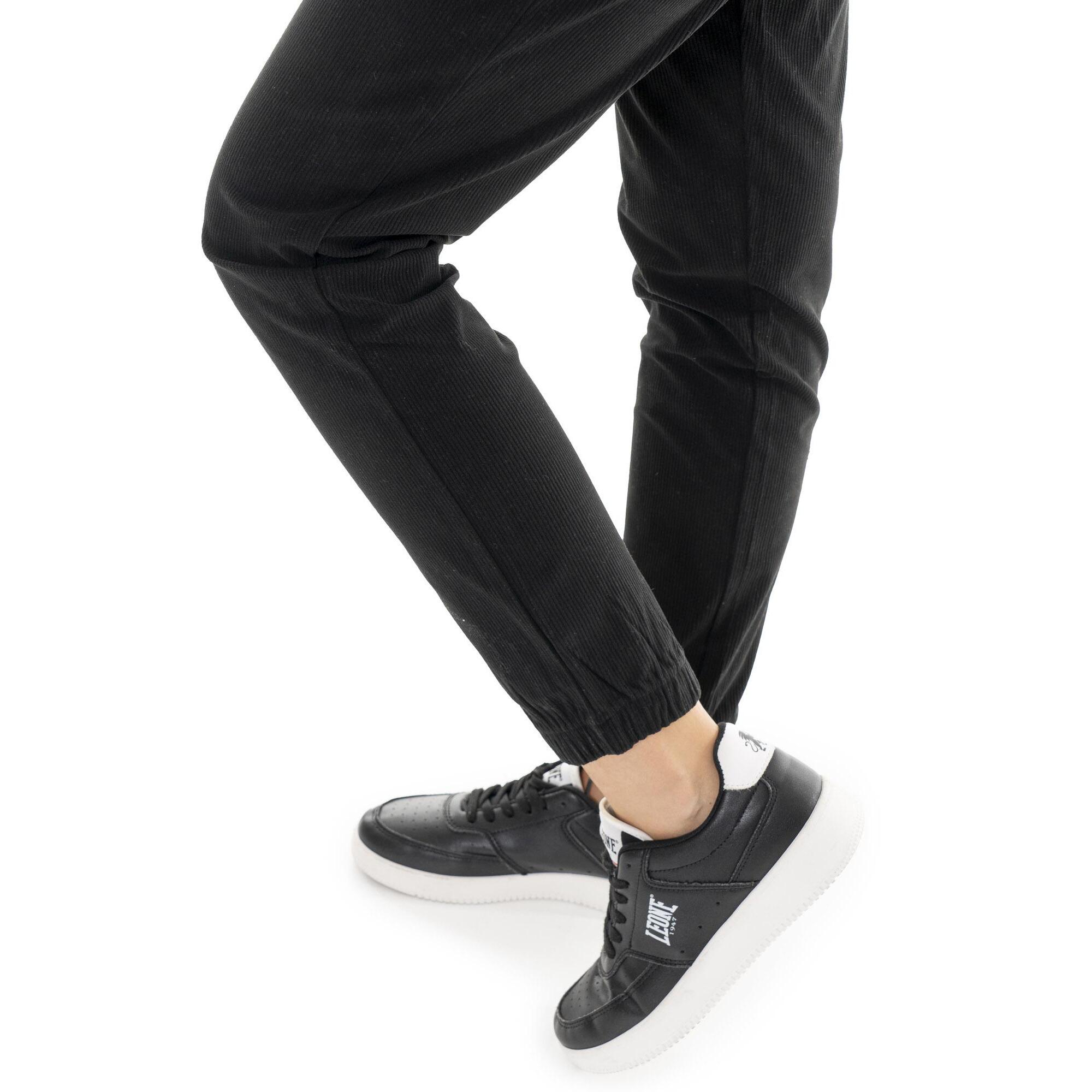 Pantalón de mujer de invierno a rayas de terciopelo 'Perla'