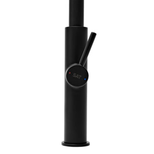 Mitigeur cuisine avec douchette extractible 2 jets, noir mat (SATBSD286C)