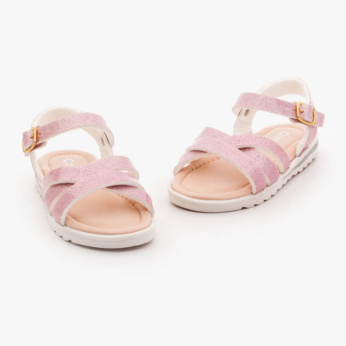 Sandalias de Niña Glitter Rosa