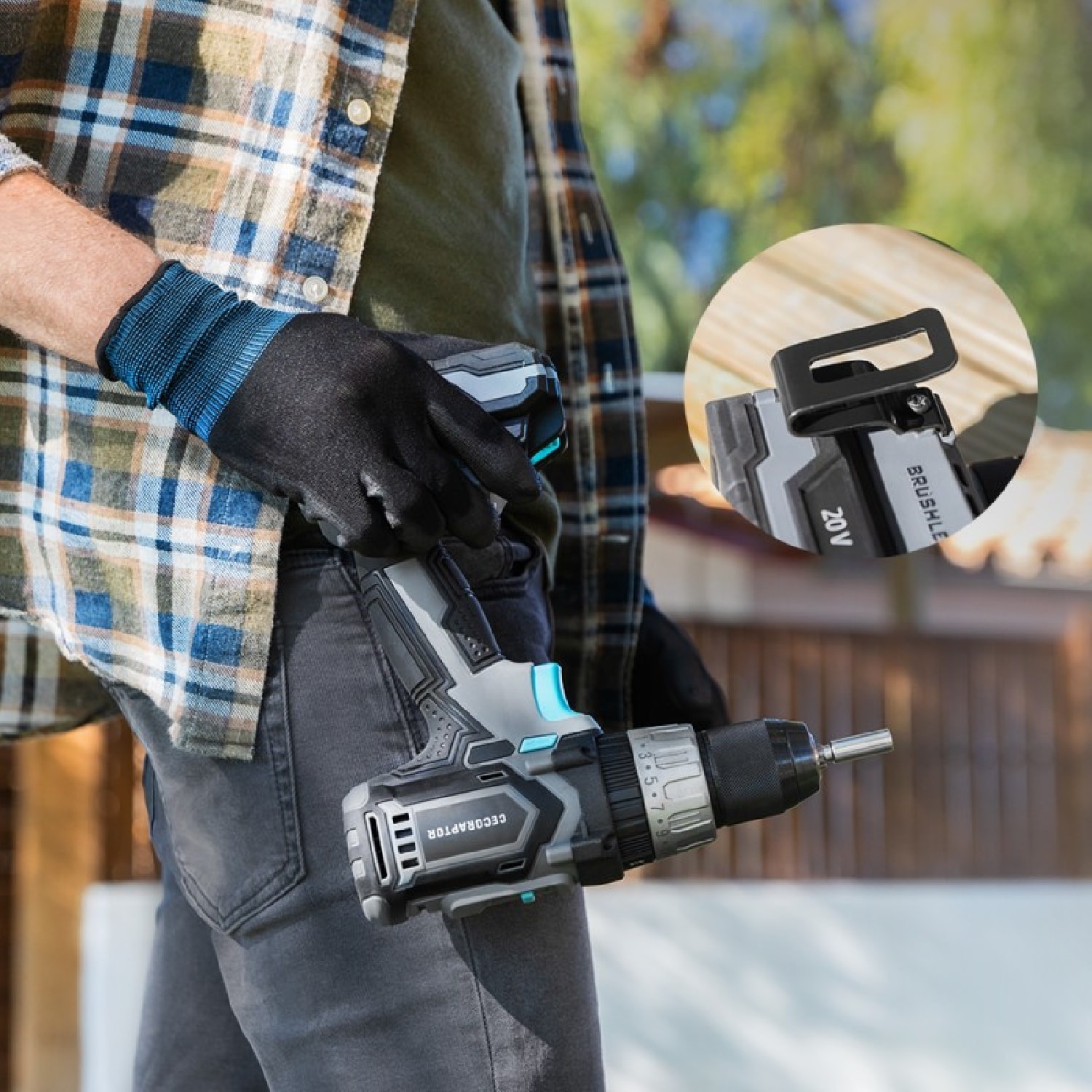 Cecotec Perceuse à percussion CecoRaptor Perfect ImpactDrill 4020 Brushless Ultr