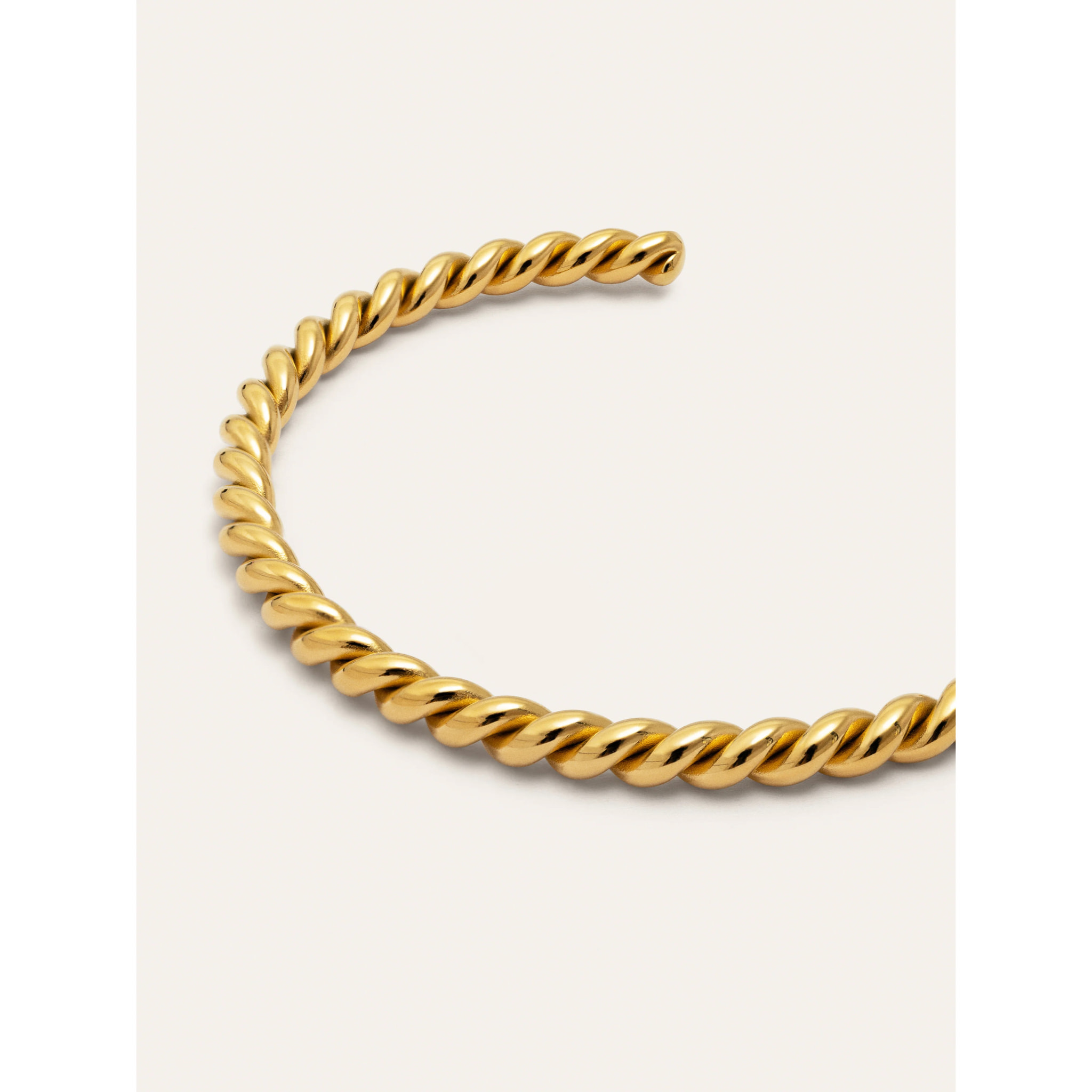 Brazalete Tressia Acero Baño Oro