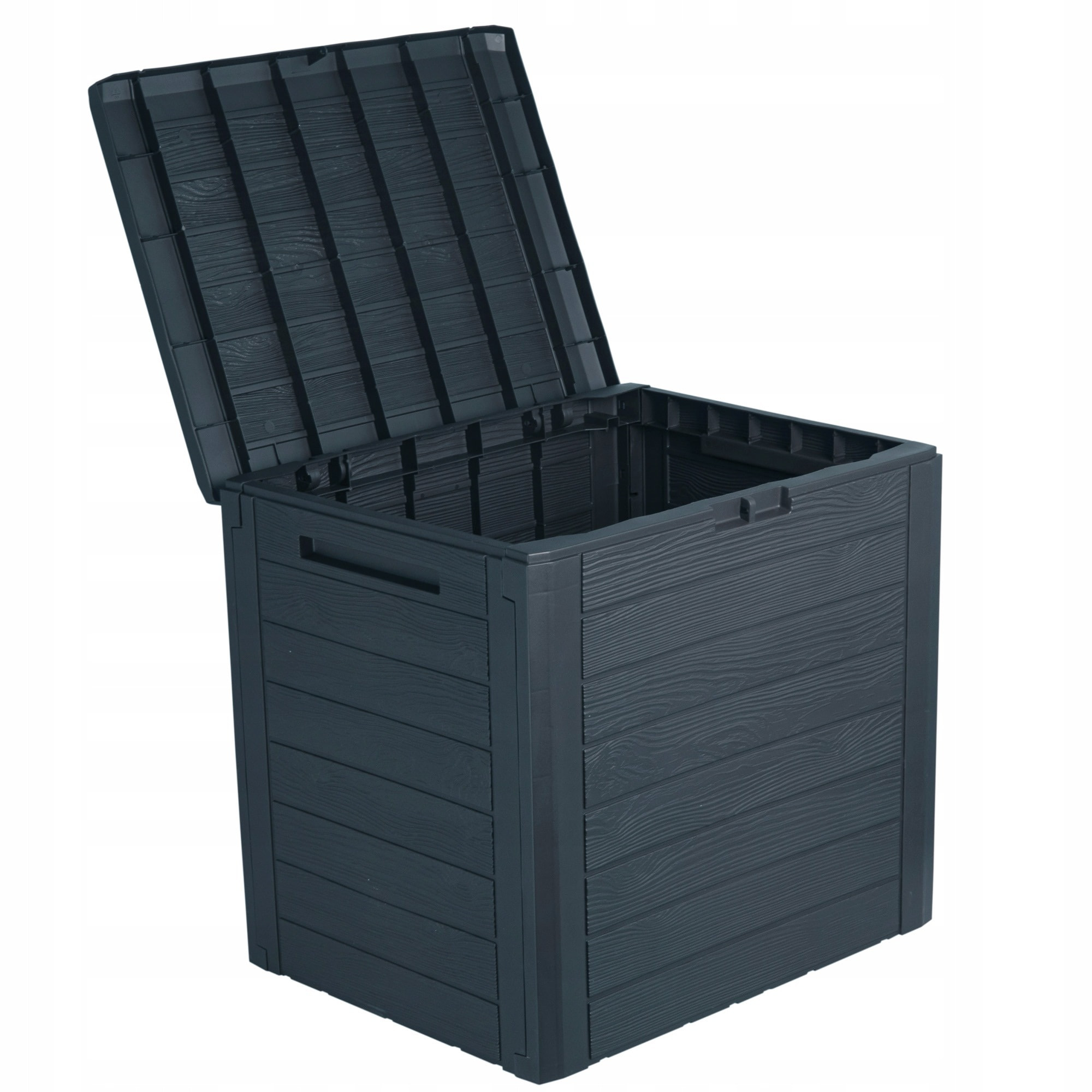 Baúl de jardín WOODEBOX 140L., dimensiones (mm) 585x460x550, color Antracita