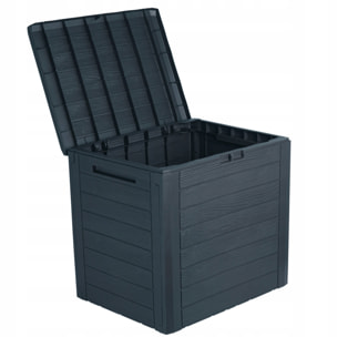 Baúl de jardín WOODEBOX 140L., dimensiones (mm) 585x460x550, color Antracita
