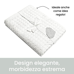 Telo doccia maxi in cotone spugna assorbente e morbido, asciugamano bagno grande e avvolgente, elevata capacità di assorbenza 300 gr/mq, ideale per doccia e bagno, confortevole sulla pelle, resistente ai lavaggi, dimensioni 150x100 cm