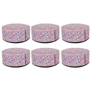 Pouf Gonflable Liberty - Lot De 6