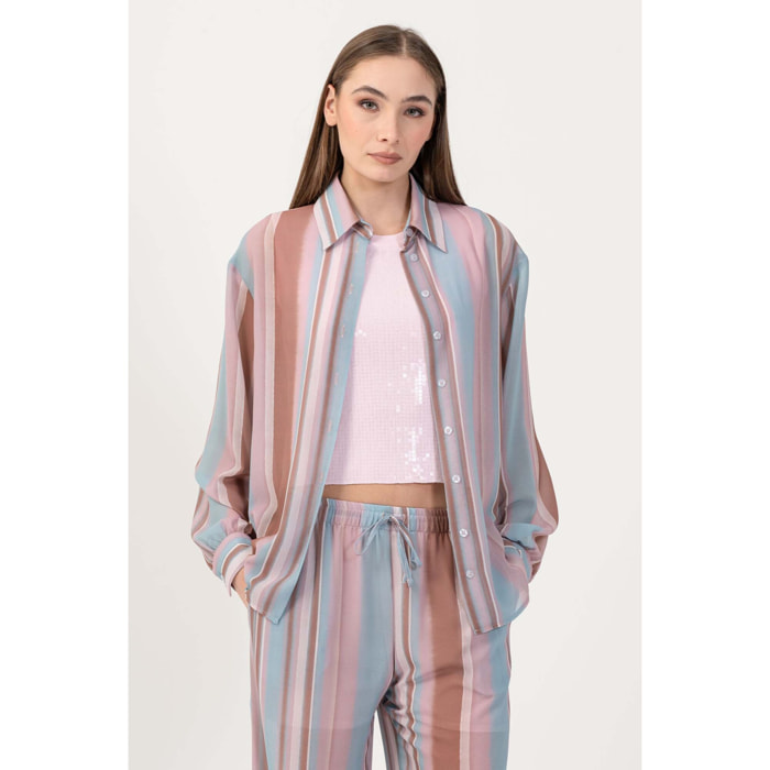 Kocca - Camicia in fantasia a righe Donna