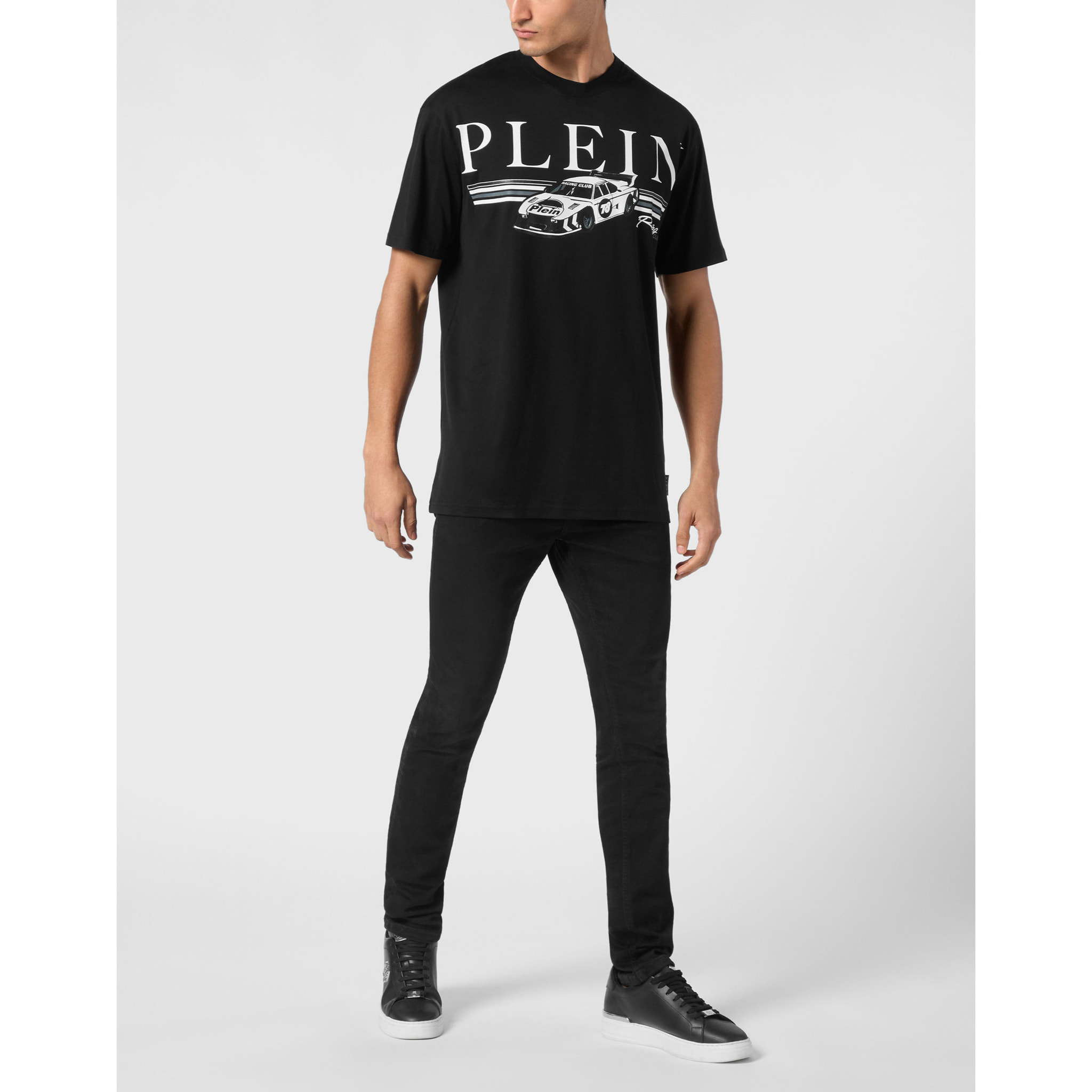 PHILIPP PLEIN T-Shirt Round Neck RACING