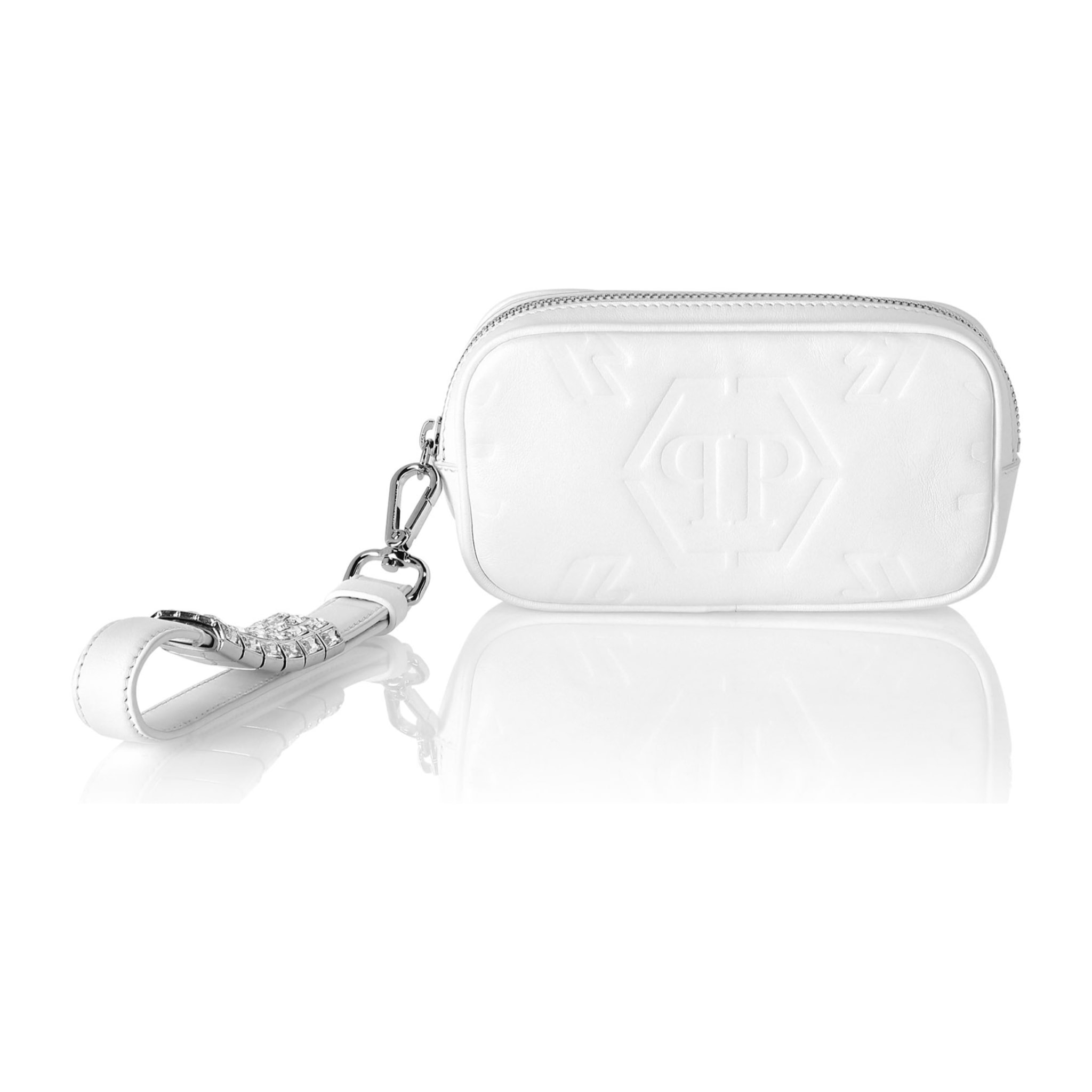 PHILIPP PLEIN Leather Mini Shoulder Embossed  Monogram