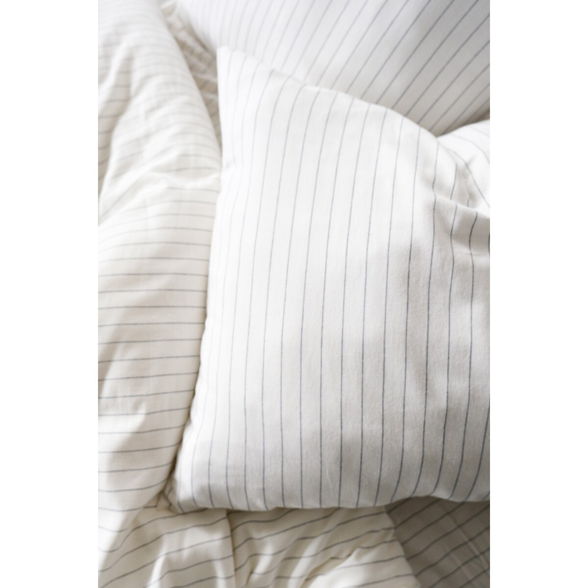 Parure de lit 100% coton tisse teint Bleu