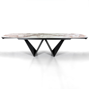 Tomasucci Table extensible CLEFT EVO ONICE MARBLE - GRIS