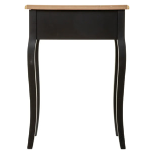 Table de chevet "Chrysa" noir H65,5cm