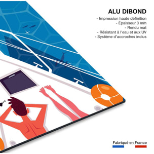 Tableau bronzette à port cros Tableau alu Dibond