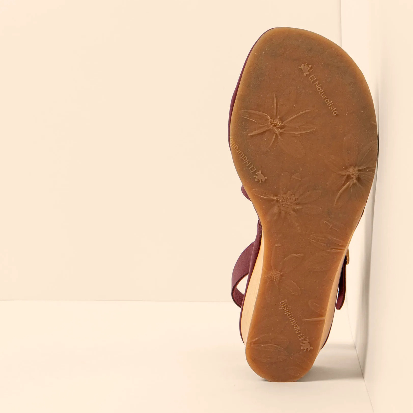 Sandalias con tacón N852 SOFT NAPPA BURDEOS/ GAIA color Burdeos