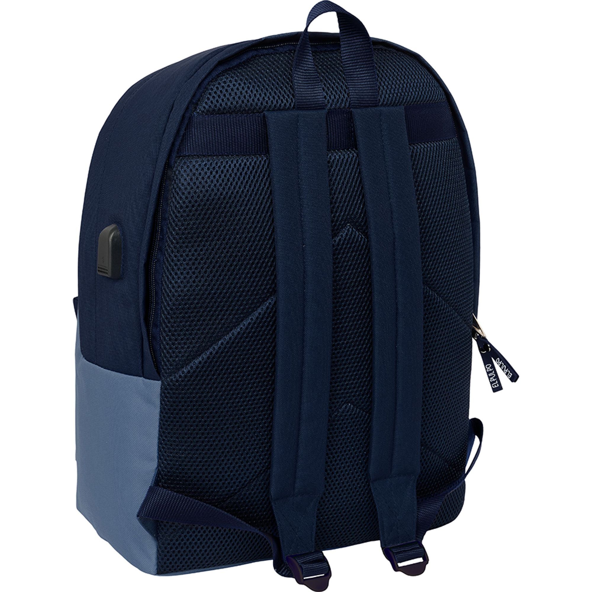 Mochila doble para portatil 15,6"+usb el pulpo "azul"