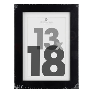 Cadre photo bois "Eva" noir 13x18cm