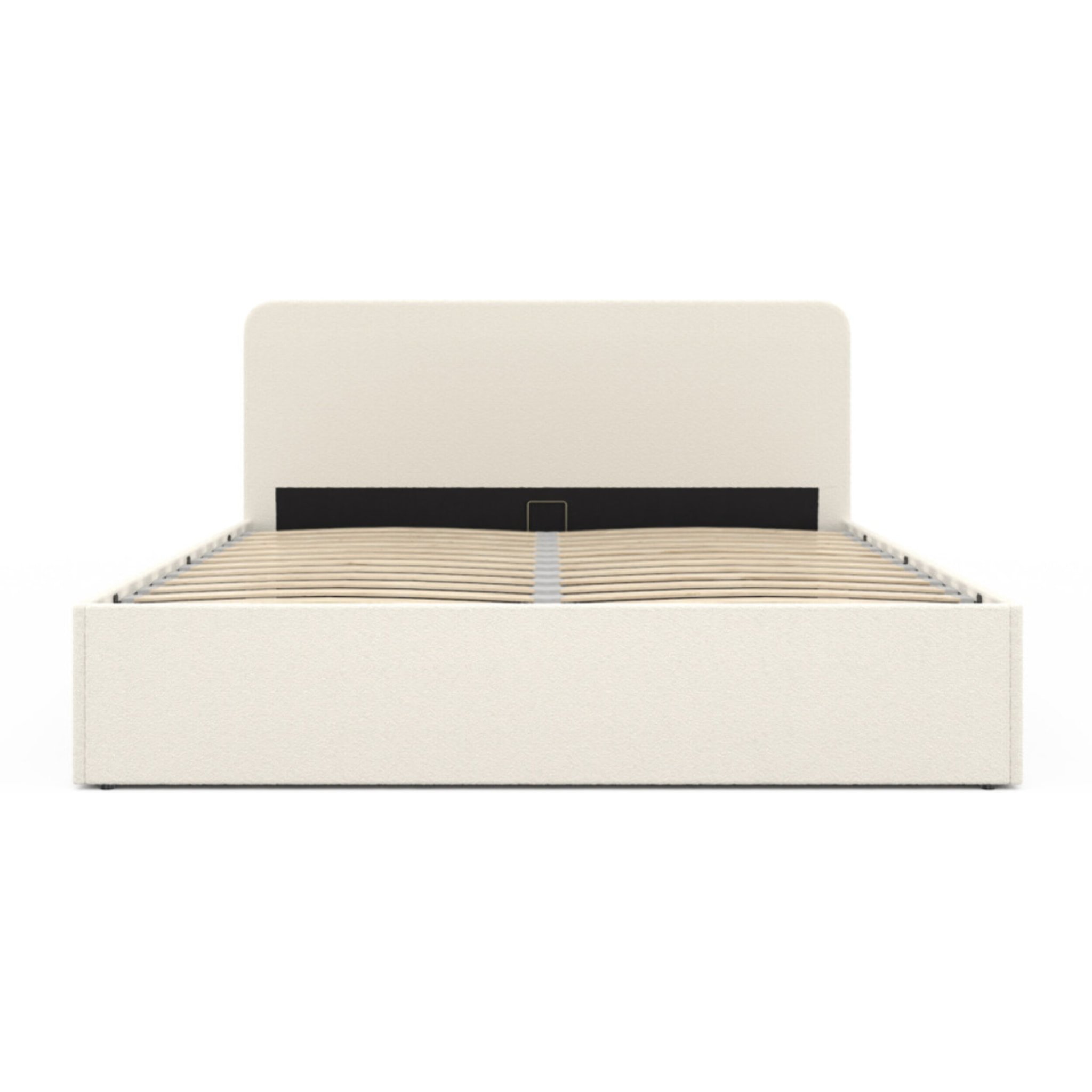 Lit coffre Louise 160x200cm tissu bouclette