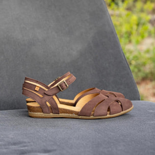 Sandalias N5207 NOBUCK LAVADO MALVA/ STELLA color Malva