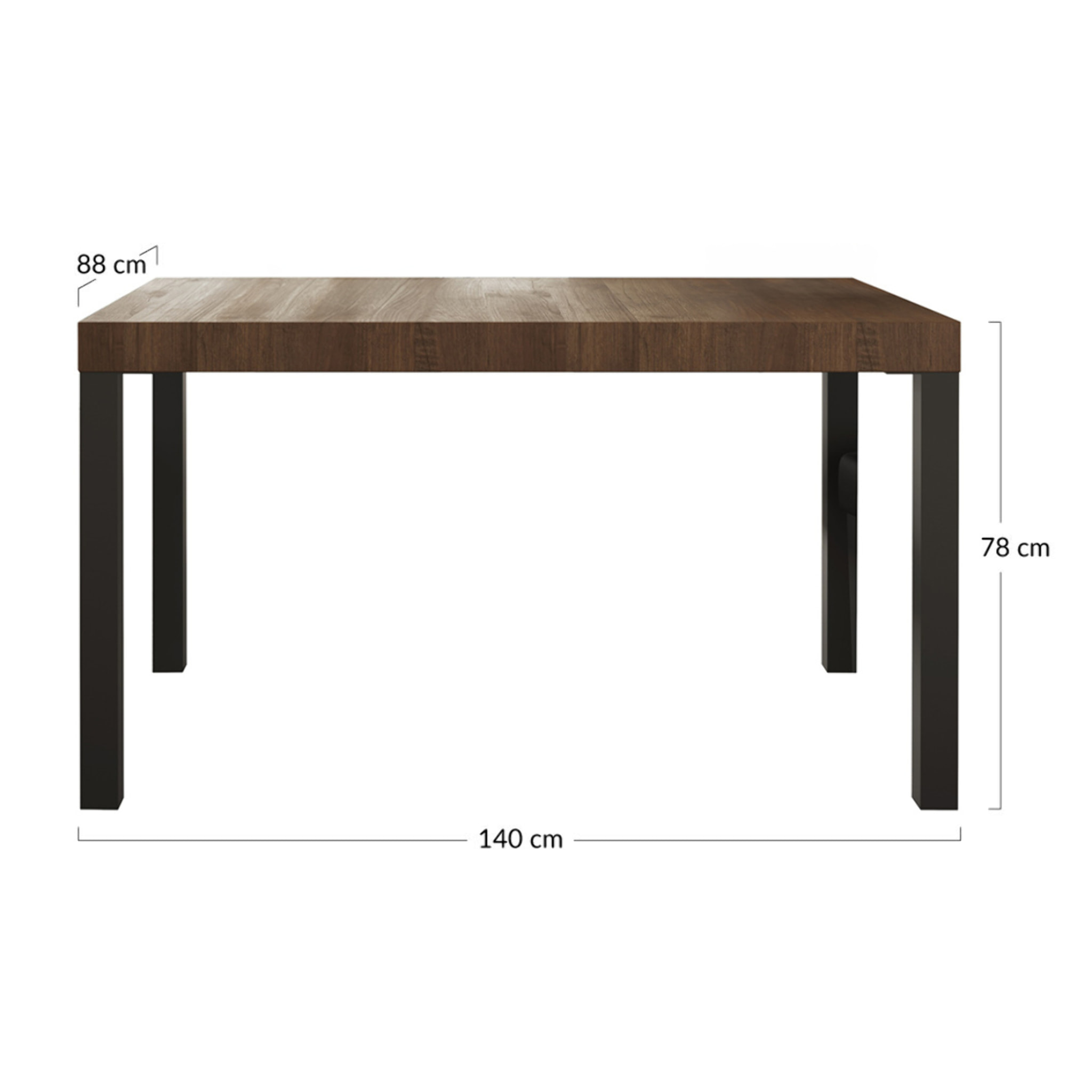 Jules - table à manger - 6 personnes - Gris