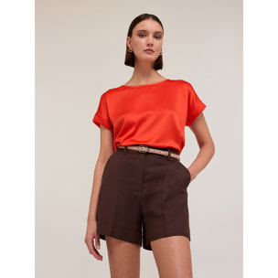 Motivi - Camiseta bimaterial - Rojo